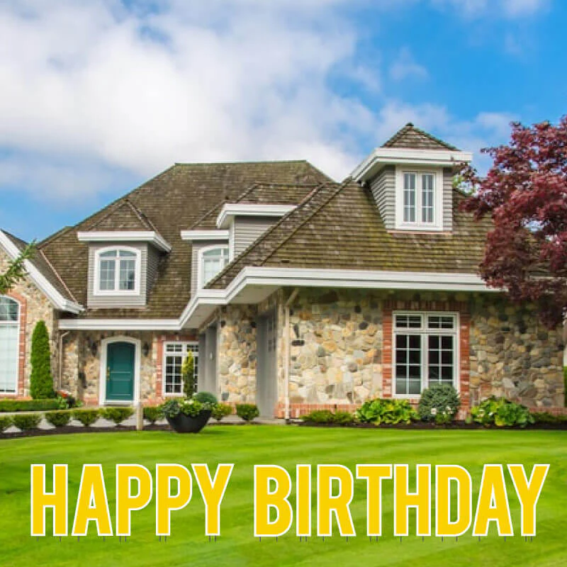 22.75" Bebas Solid Color Happy Birthday Yard Letters - 13 pc set - Image 7