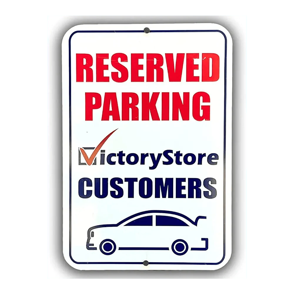 Reserved Parking Custom Logo Aluminum Sign - Image 6