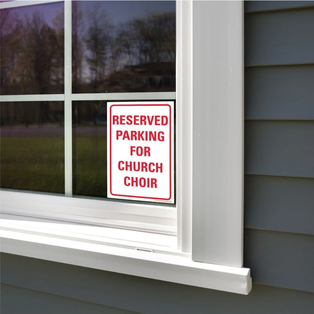 Reserved Parking for Church Choir Sign or Sticker - Image 6