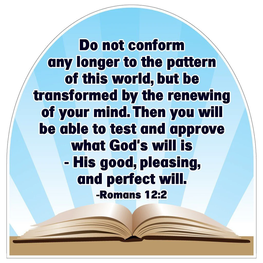 Romans 12:2 Shaped Yard Sign - Image 2