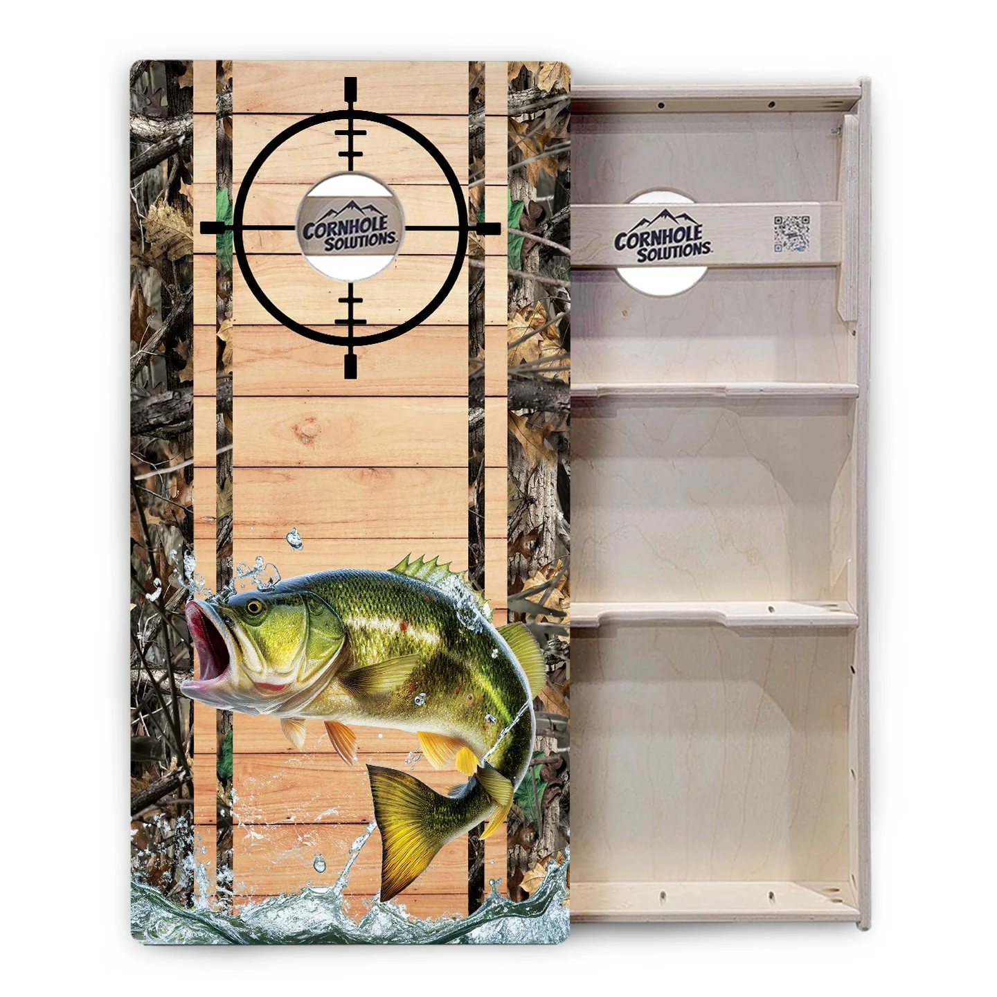 Scope Deer & Fish Plank Cornhole Boards - Professional Tournament Series - Image 9