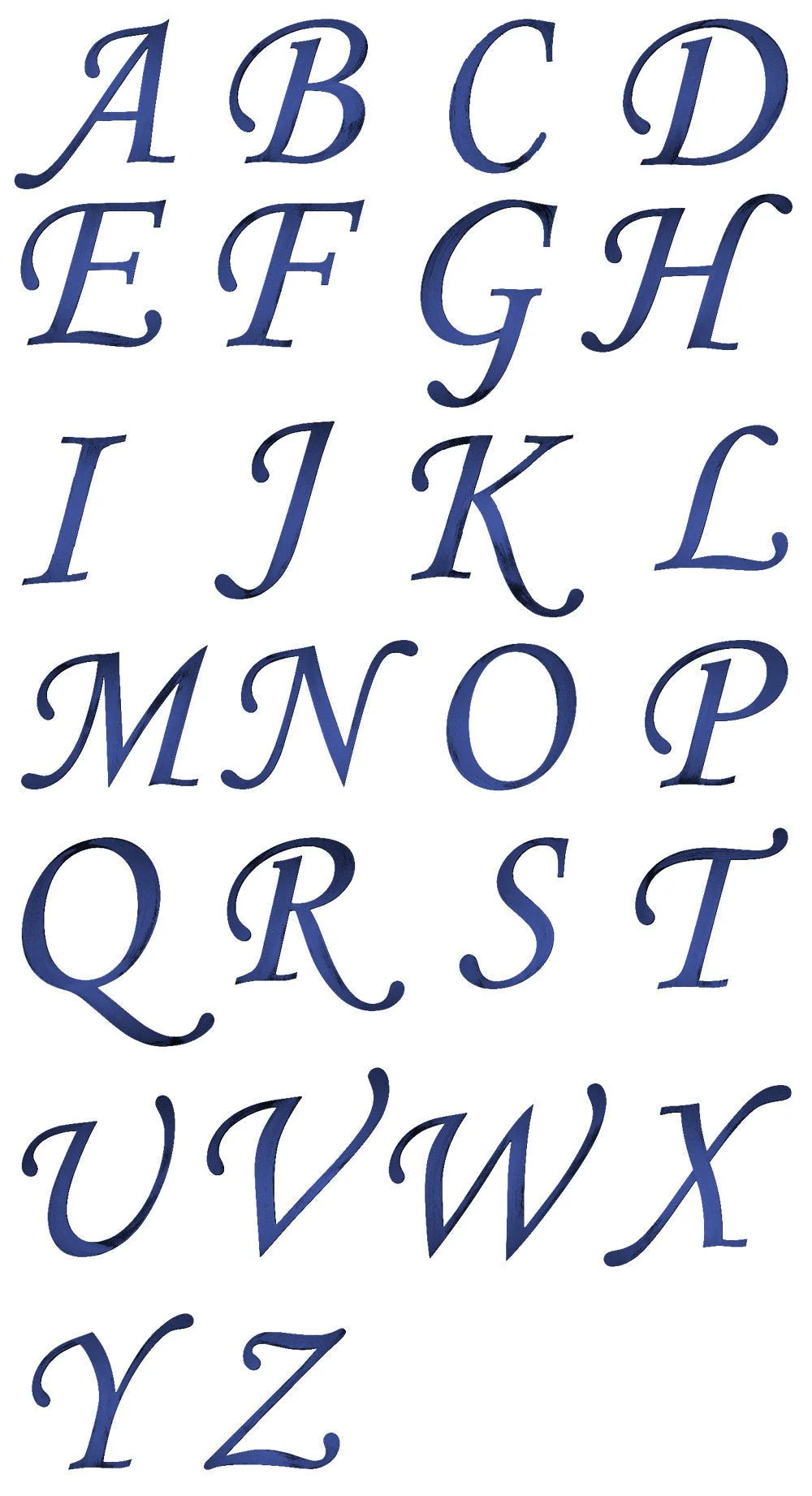 Hand Painted 13" Script Alphabet Letters Wall Decor - Image 10