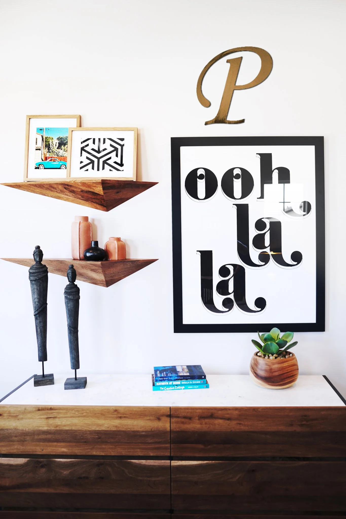 Hand Painted 13" Script Alphabet Letters Wall Decor - Image 2