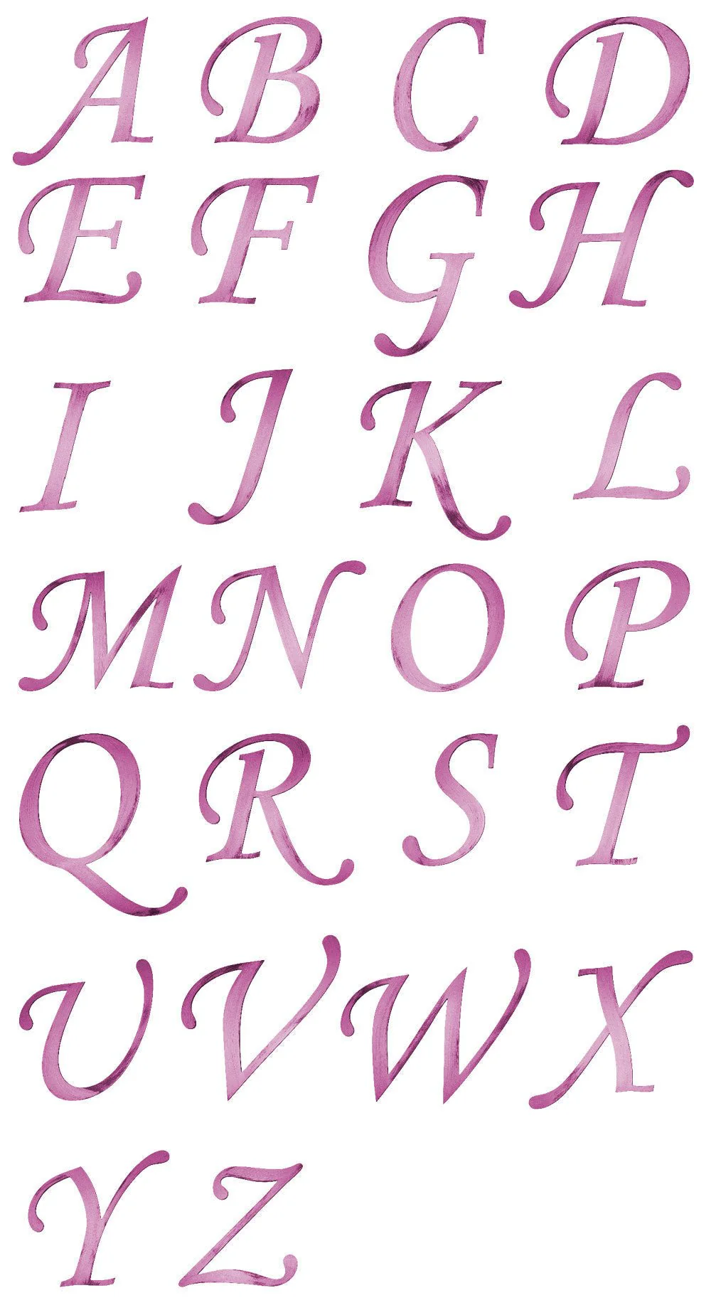 Hand Painted 13" Script Alphabet Letters Wall Decor - Image 9
