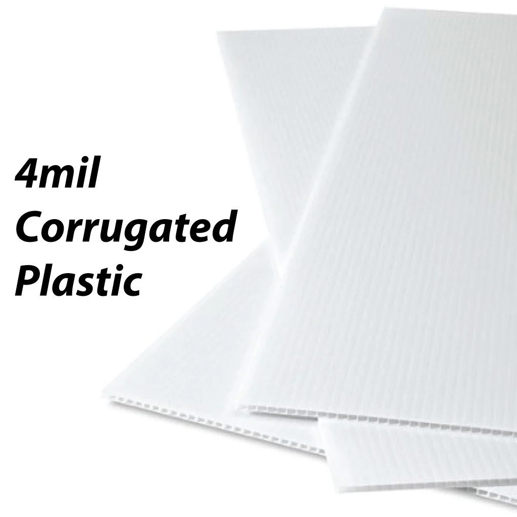 22" Shield with Wings Corrugated Plastic Yard Sign Blank - Image 4