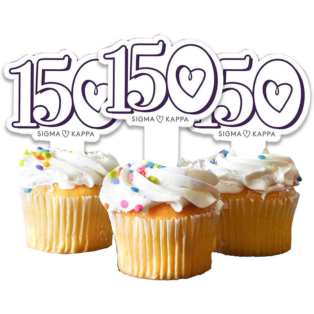 Sigma Kappa Cupcake Toppers - Officially Licensed - Image 6