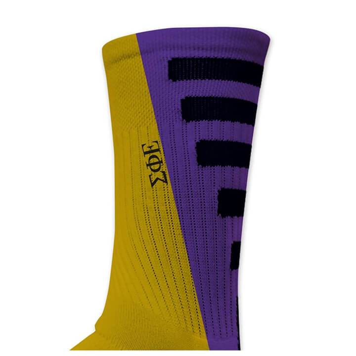Sigma Phi Epsilon Performance Crew Sock w/Lettering - Image 2