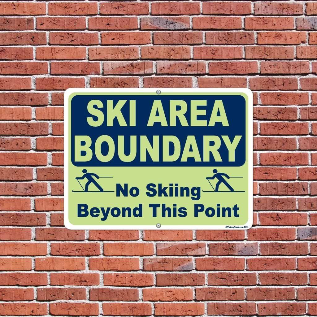 Ski Area Boundary Sign or Sticker - #2 - Image 4
