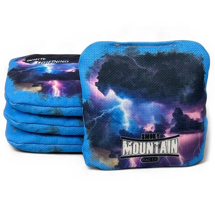 Smoky Mountain Bag Co – Professional Cornhole Bags (Set of 4) White Lightning - Image 2