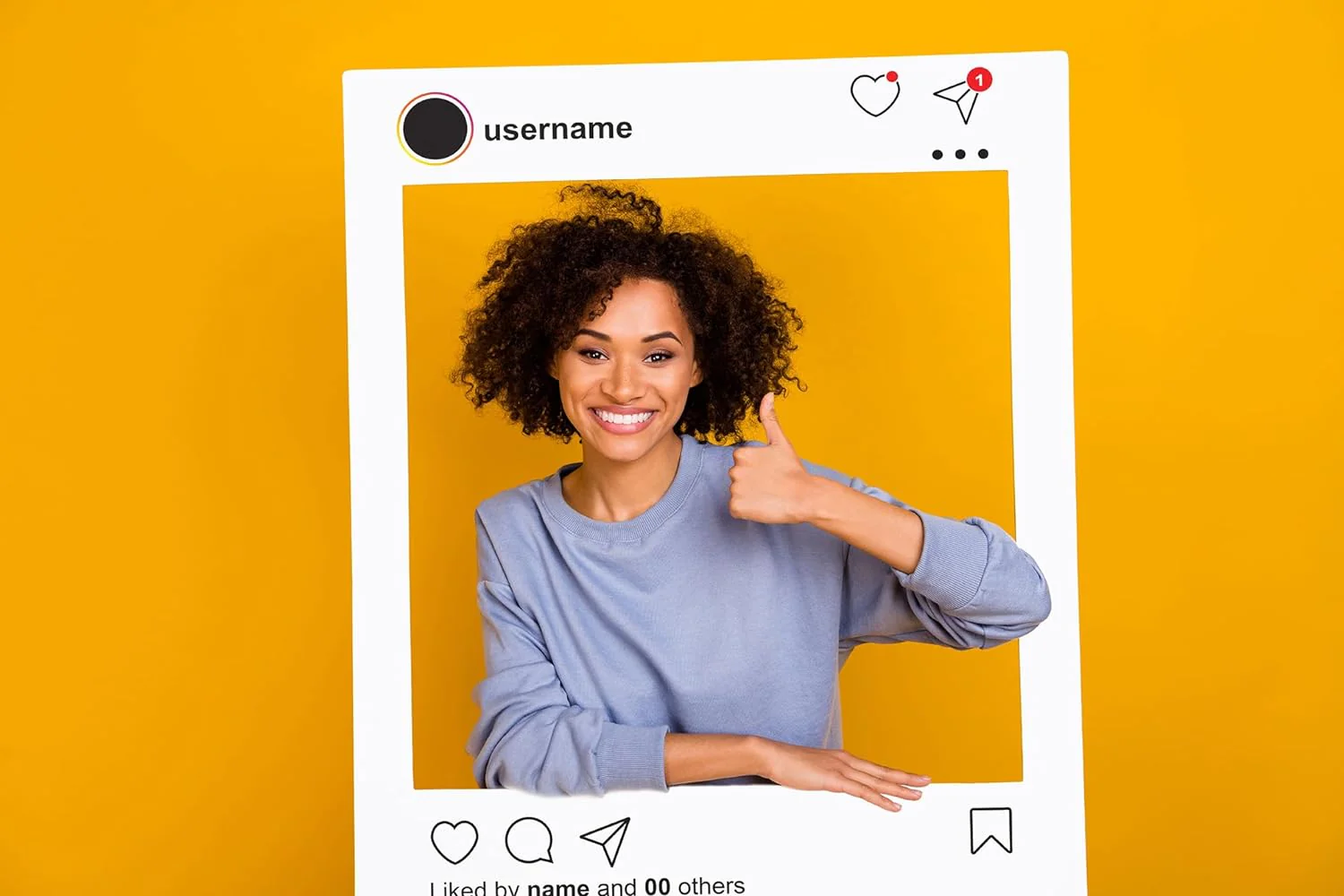 Social Media Frame Custom Photo Booth - Set of 2 - Image 2