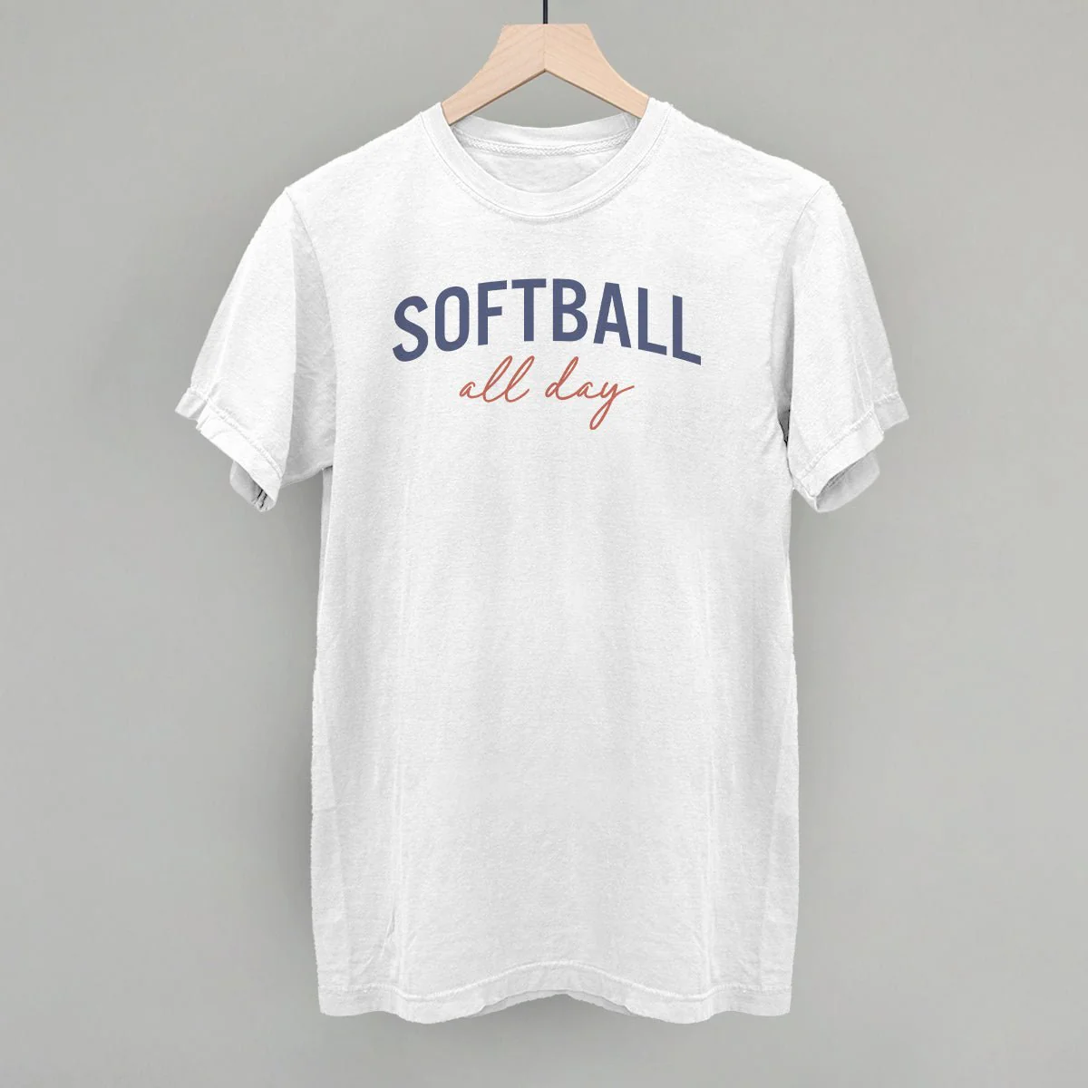 Softball All Day (Script) T-Shirt - Image 10