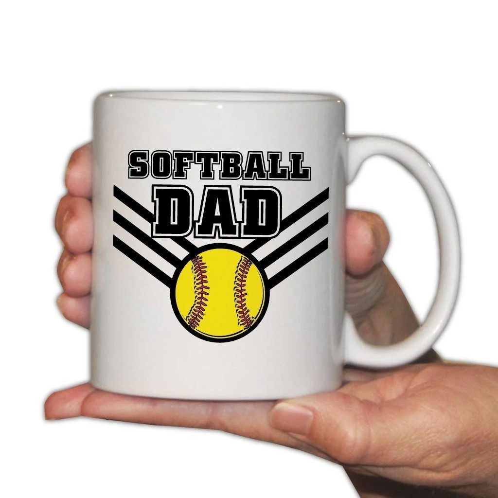 Softball Dad Picture Frame and 11oz. Coffee Mug Office Set - Image 3
