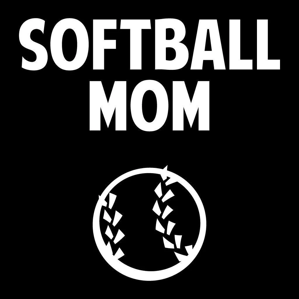 Softball Mom Black Folding Camping Chair - Image 3