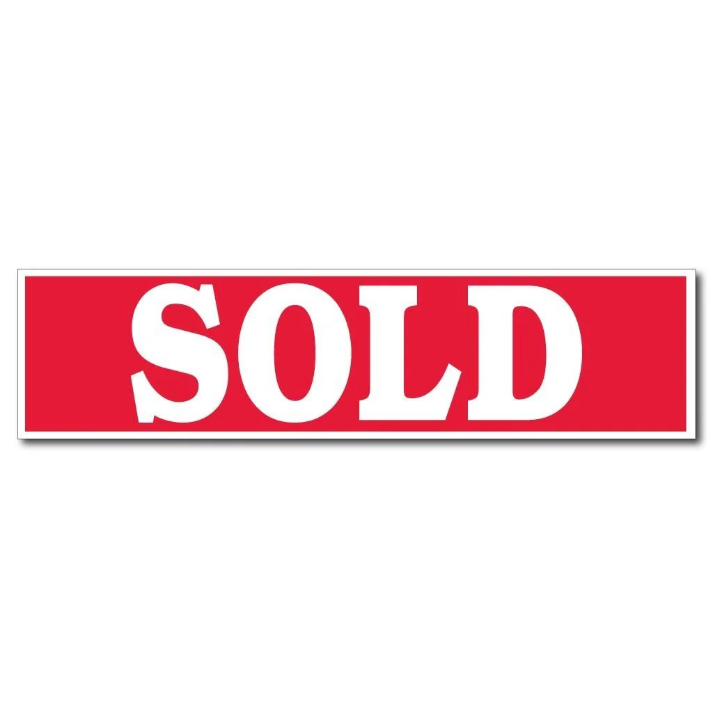 Sold Real Estate Yard Sign Rider Set - Reverse Imprint - Image 2