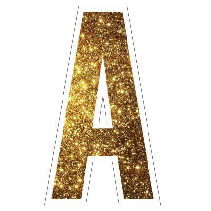 18" Bebas Alphabet Yard Sparkle Decoration Set - 26 pc set - Image 3