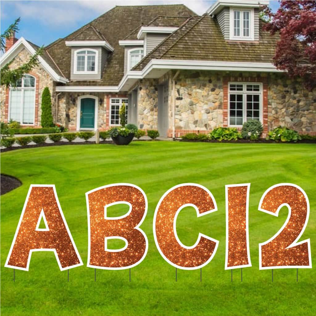 22.75" 'KG The Last Time' Alphabet & Number Sparkle Yard Decoration Set - 36 pc set - Image 10