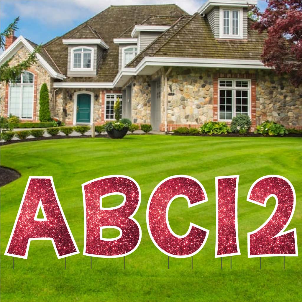 22.75" 'KG The Last Time' Alphabet & Number Sparkle Yard Decoration Set - 36 pc set - Image 13