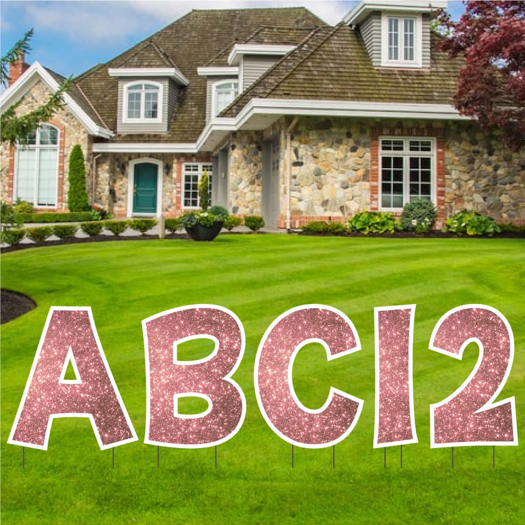 22.75" 'KG The Last Time' Alphabet & Number Sparkle Yard Decoration Set - 36 pc set - Image 14