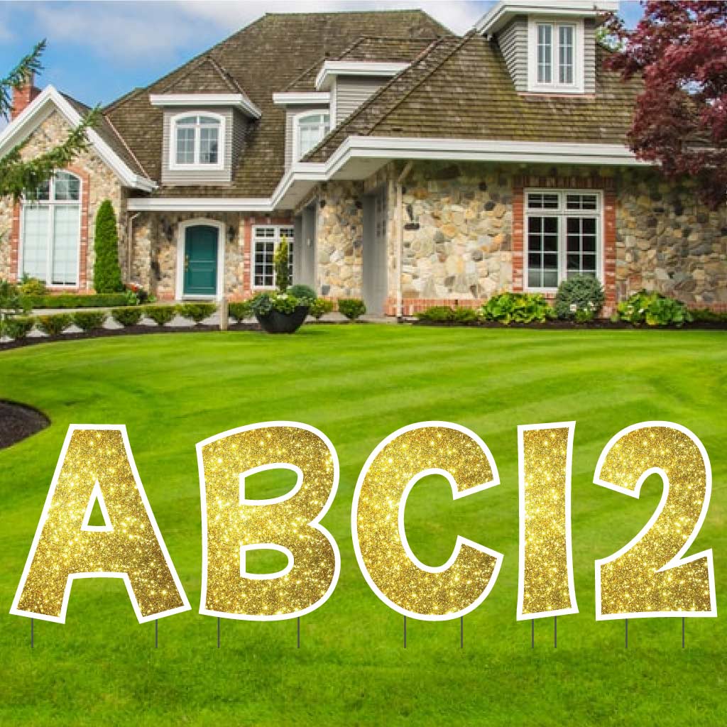 22.75" 'KG The Last Time' Alphabet & Number Sparkle Yard Decoration Set - 36 pc set - Image 17