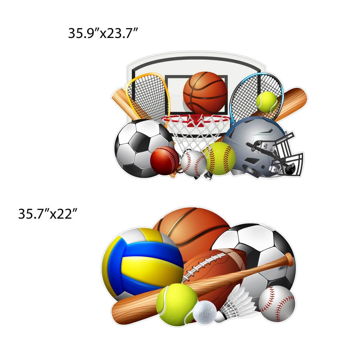 Sports Theme Yard Card EZ Fillers 4 pc set - Image 2