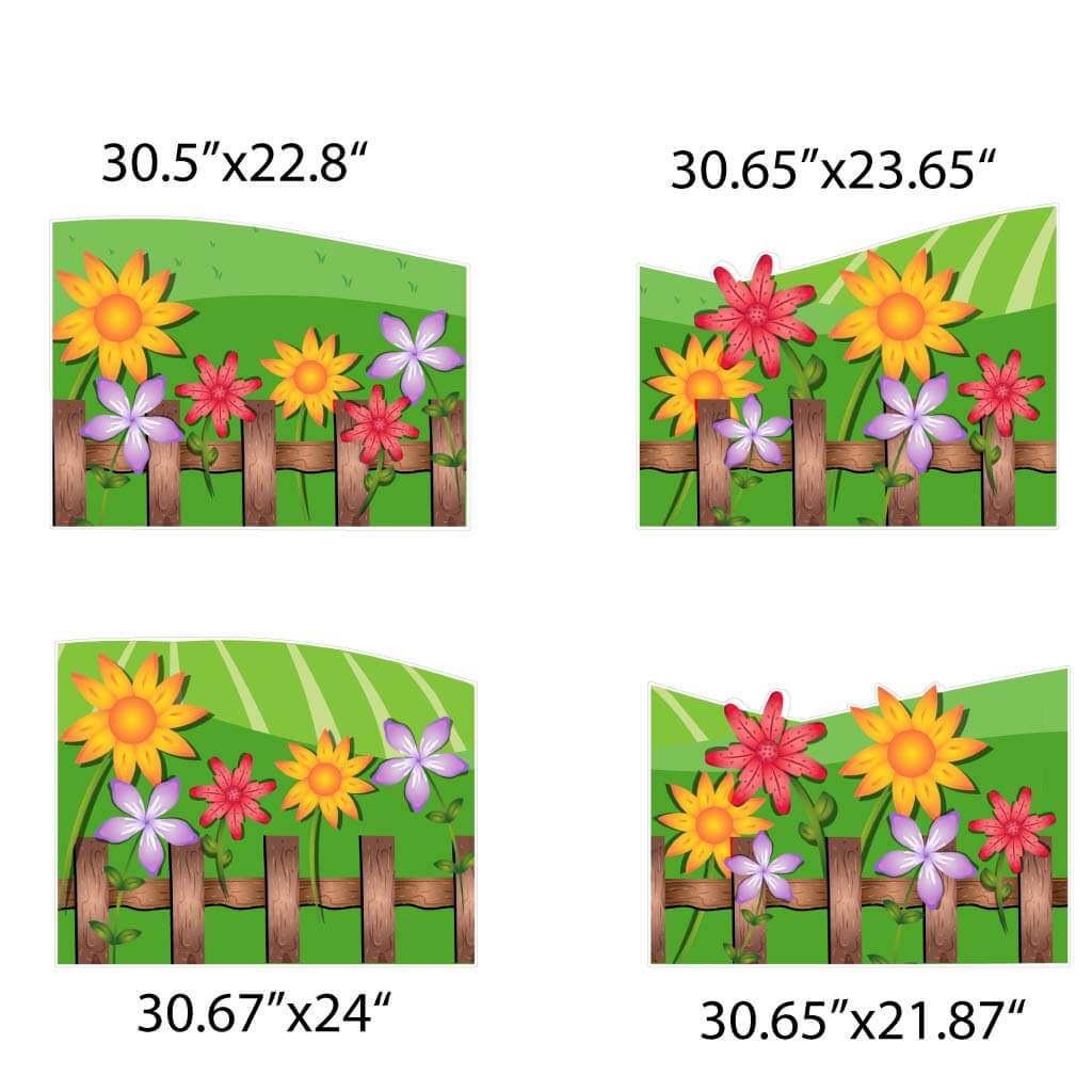 Spring Flowers Yard Card EZ Fillers 4 pc set - Image 3