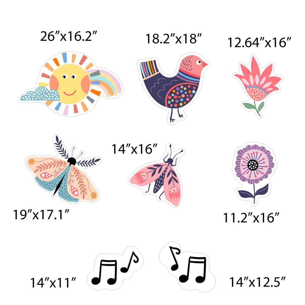 Spring Themed Yard Card 13 pc Flair set - Image 3