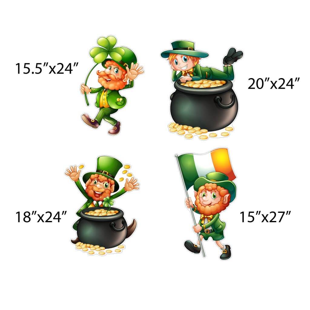 St. Patrick's Day Leprechaun Yard Card | 11 pc Set - Image 5
