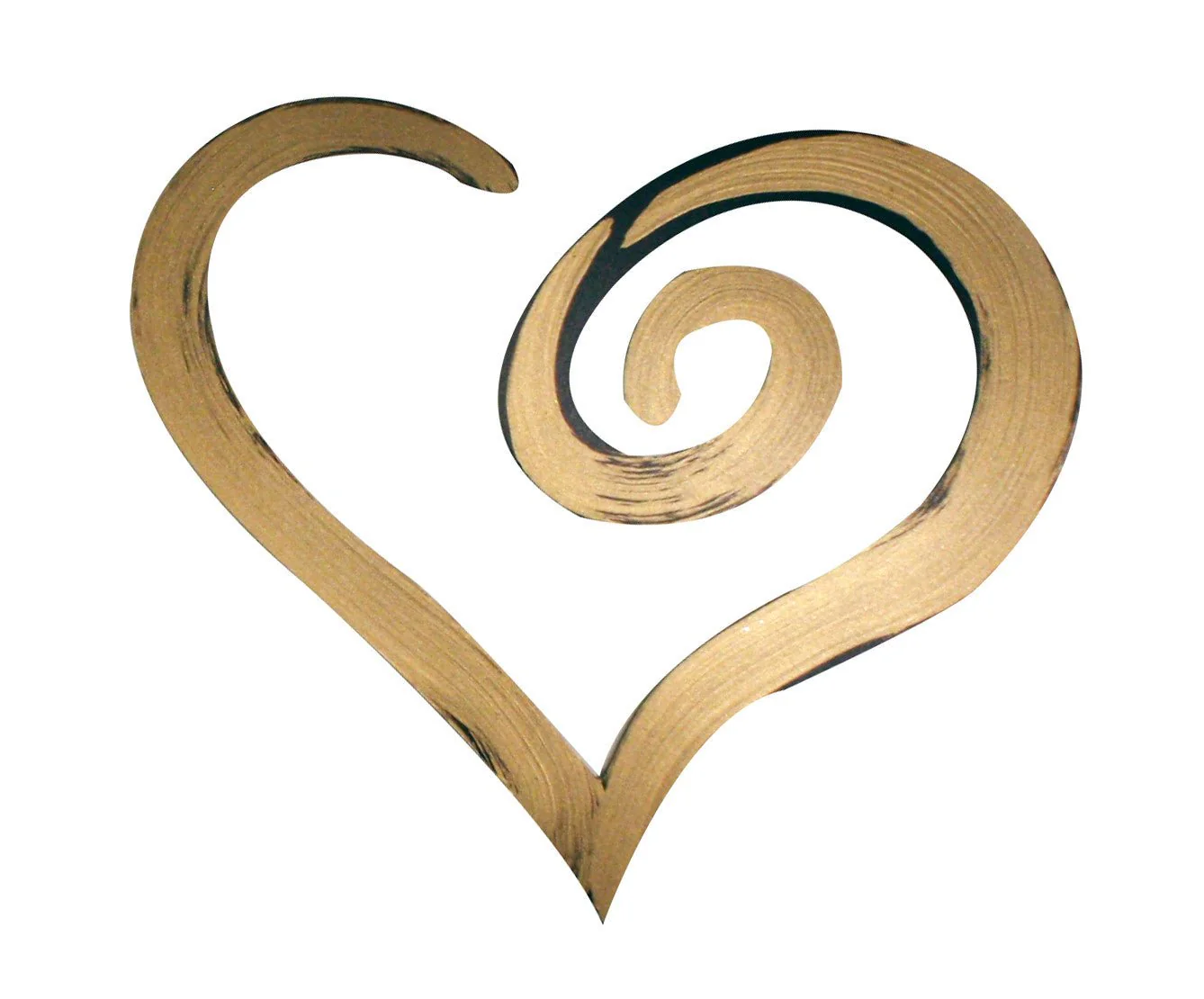 Swirl Shaped Heart Hand Painted Wall Decor - Image 5