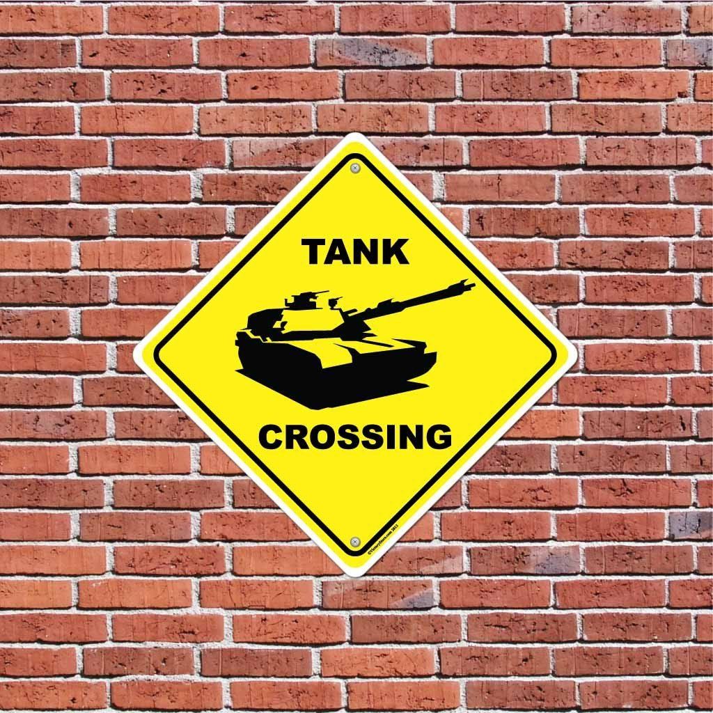 Tank Crossing Sign or Sticker - Image 3