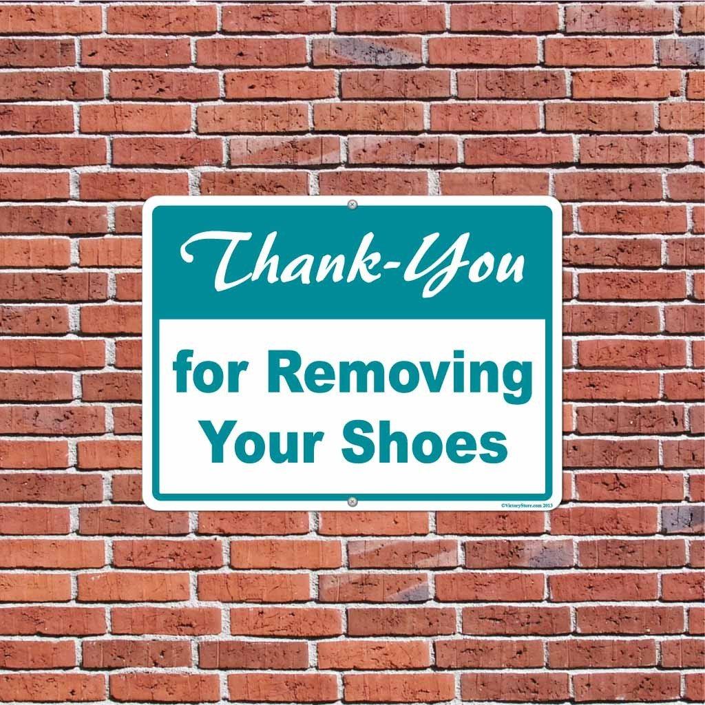 Thank You For Removing Your Shoes Sign or Sticker - #2 - Image 5