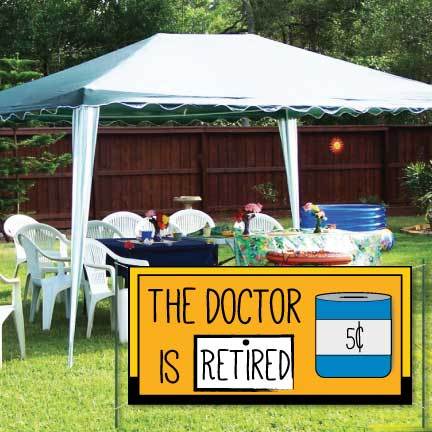 Doctor Retirement Waterproof Vinyl Banner