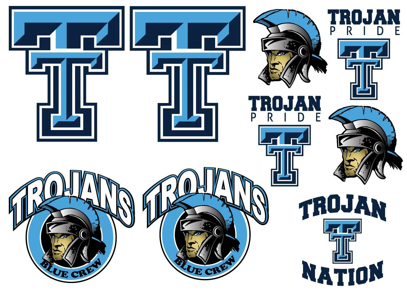 Triopia Trojans Decal Set - Image 2