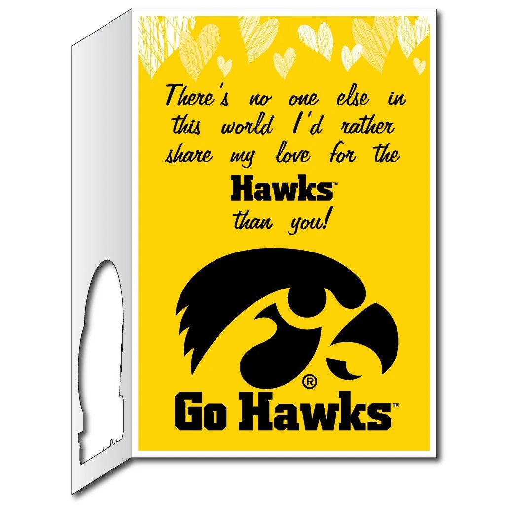 Iowa Hawkeyes 2'x3' Huge Valentine's Day Card & Yard Sign - Image 4