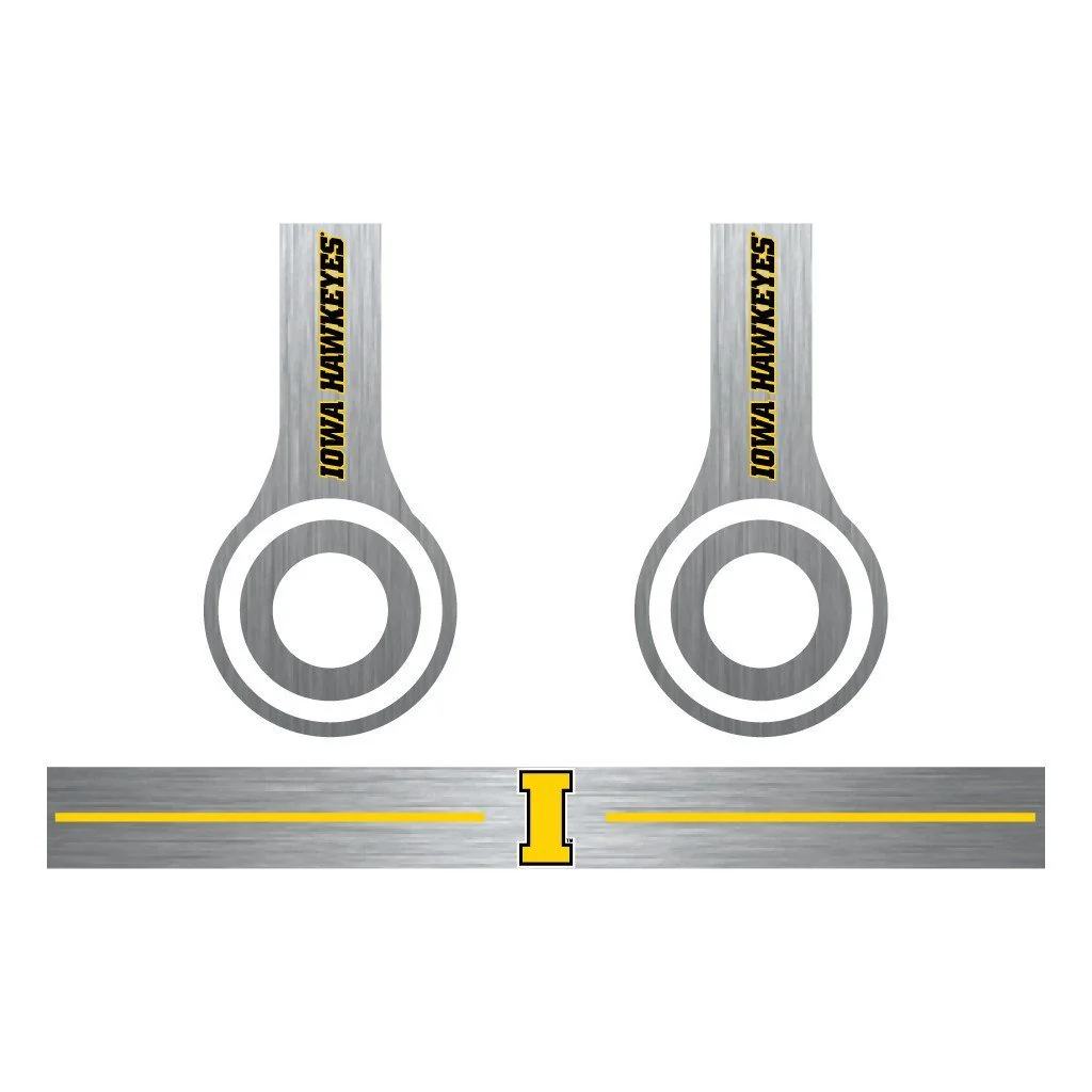 University of Iowa Set of 3 Metal Patterns Skins for Beats Solo HD - Image 3