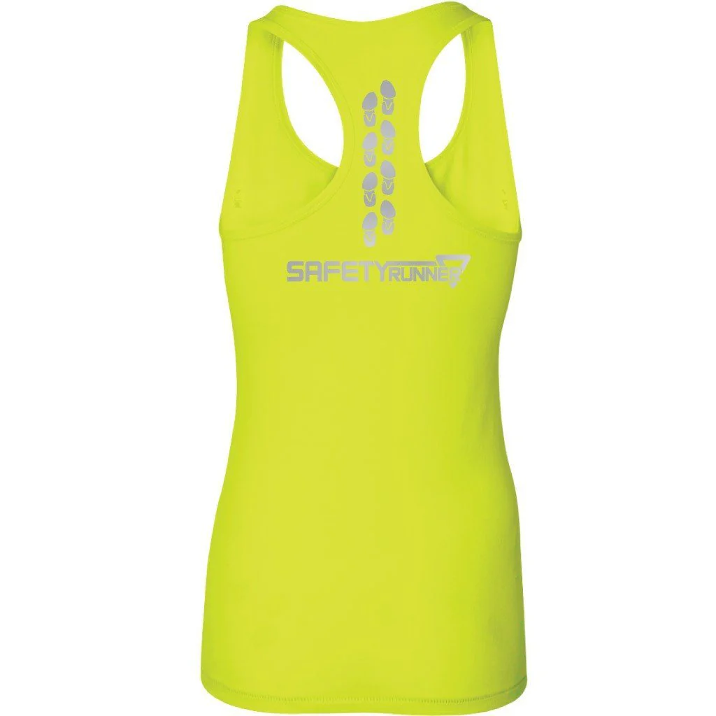 University of Iowa Tigerhawk Womens SafetyRunner Reflective Tank Top - Image 2