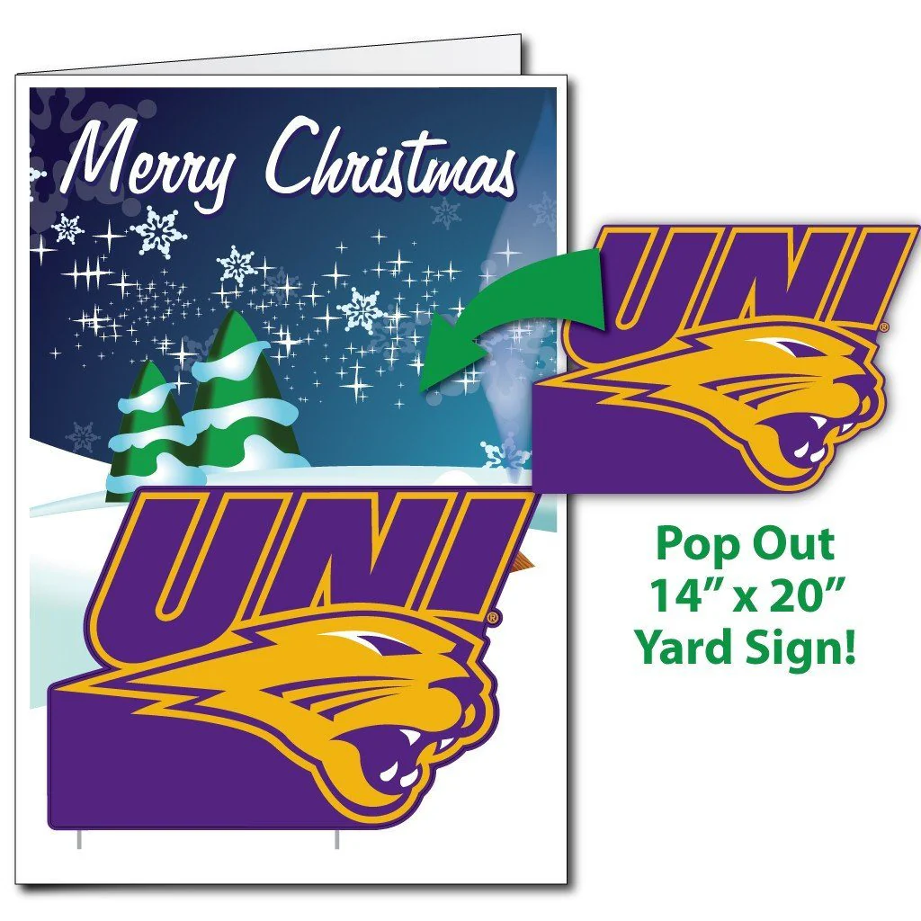 2'x3' Giant UNI Christmas Greeting Card & Yard Sign - Image 4