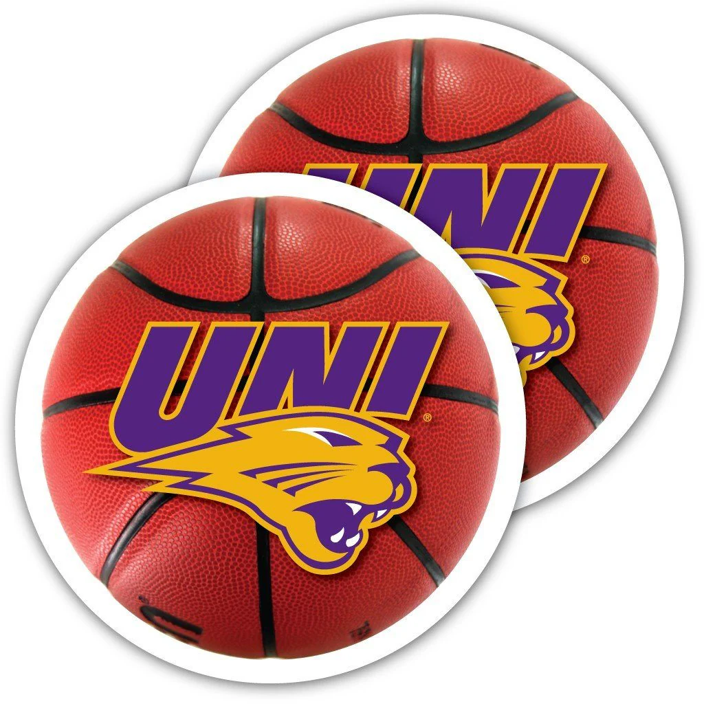 University of Northern Iowa Basketball Window Decal Set of 2 - Image 2
