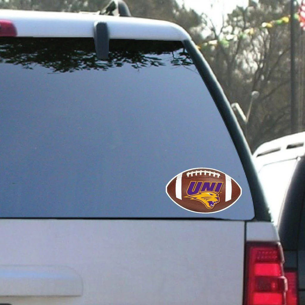 University of Northern Iowa Football Window Decal Set of 2