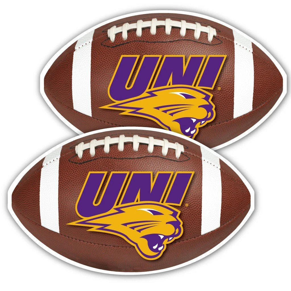 University of Northern Iowa Football Window Decal Set of 2 - Image 2