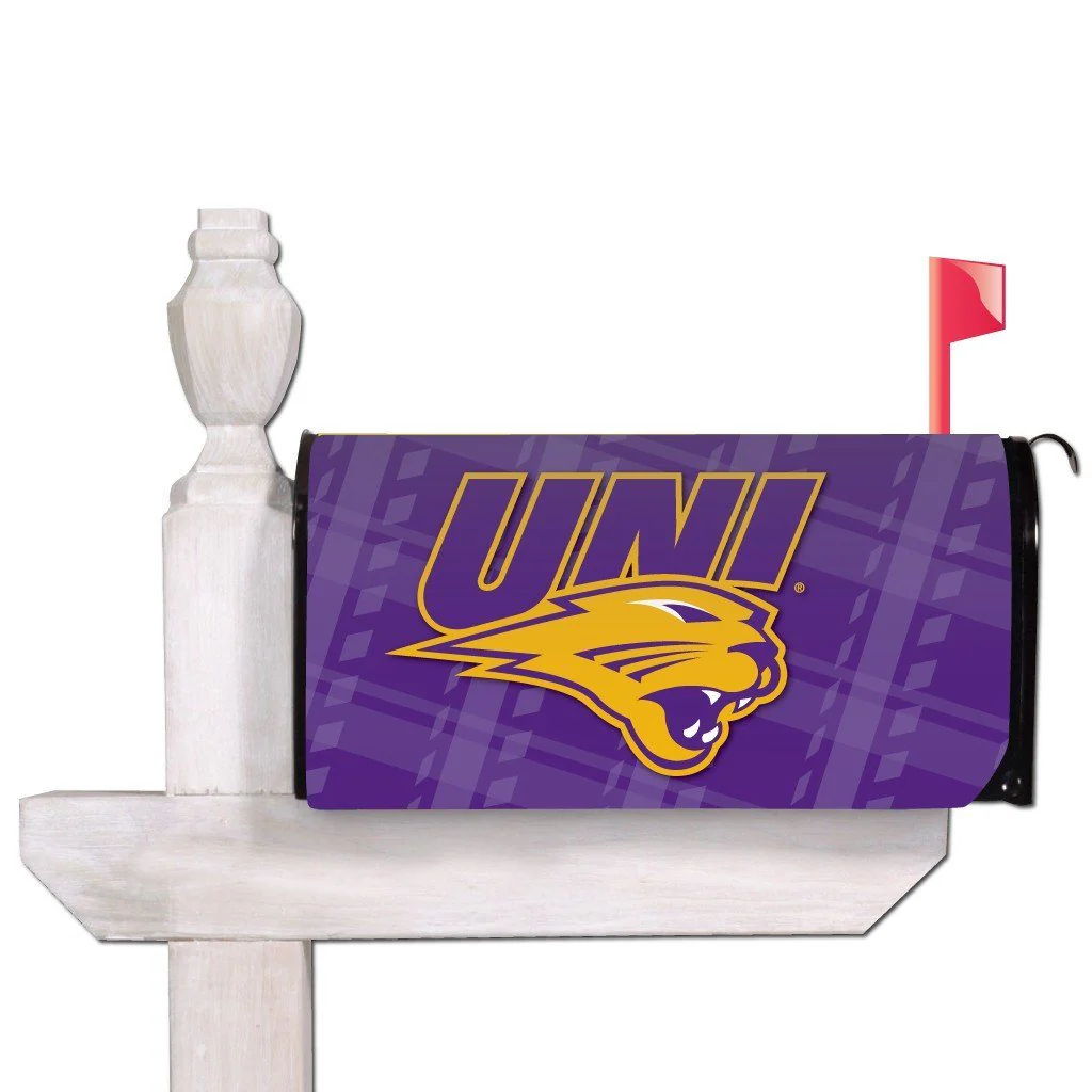 University of Northern Iowa Plaid Magnetic Mailbox Cover