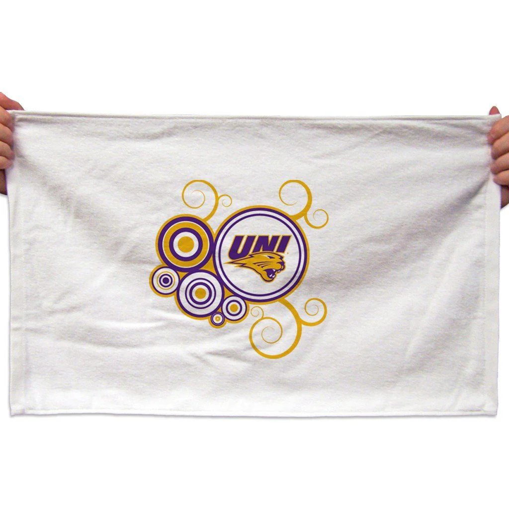 University of Northern Iowa Swirl Design Rally Towel Set of 3
