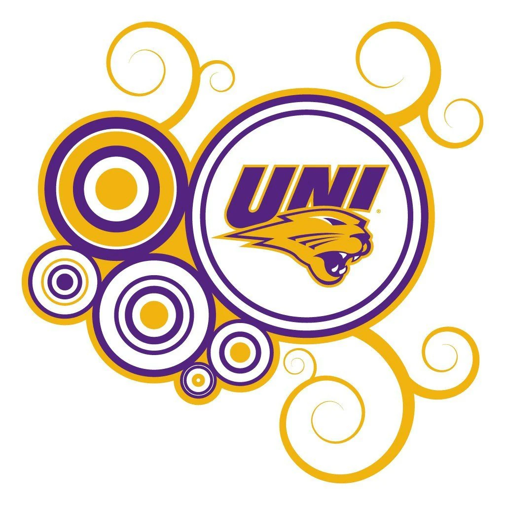 University of Northern Iowa Swirl Design Rally Towel Set of 3 - Image 2