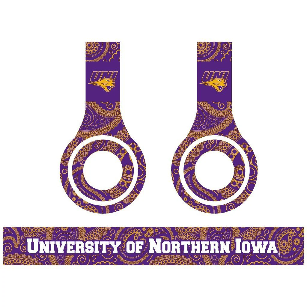 University of Northern Iowa Set of 3 Patterns Skins for Beats Solo HD - Image 3