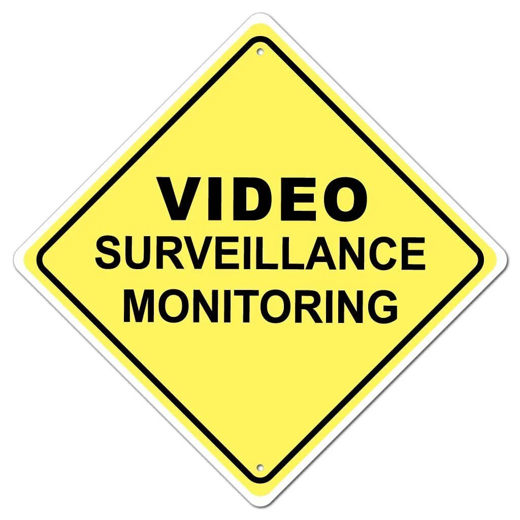 Video Surveillance Monitoring Sign or Sticker - Image 2