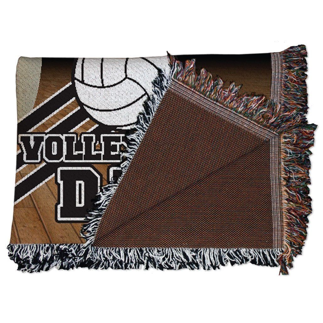Volleyball Dad Woven Blanket - Image 3