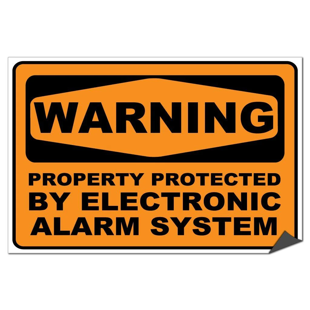 Property Protect by Alarm System Sign or Sticker - Image 6
