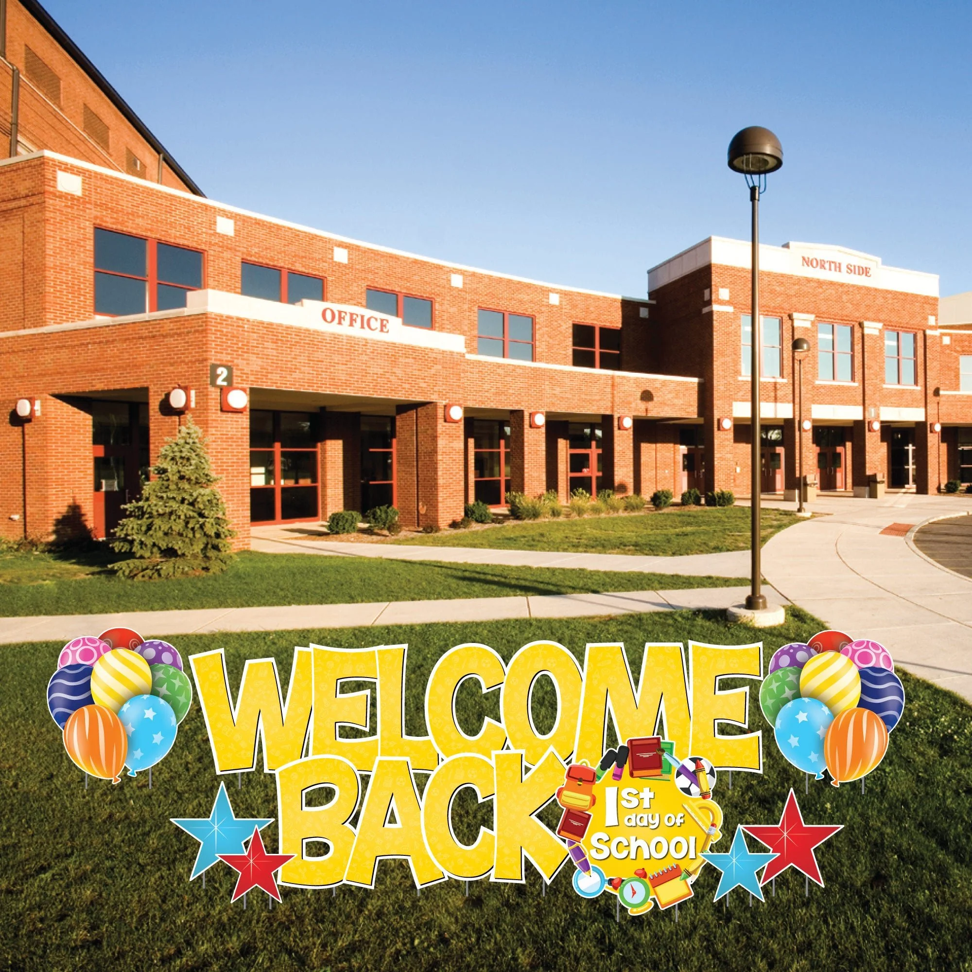 Welcome Back First Day of School Yard Card Signs - 12 pc set - Image 14