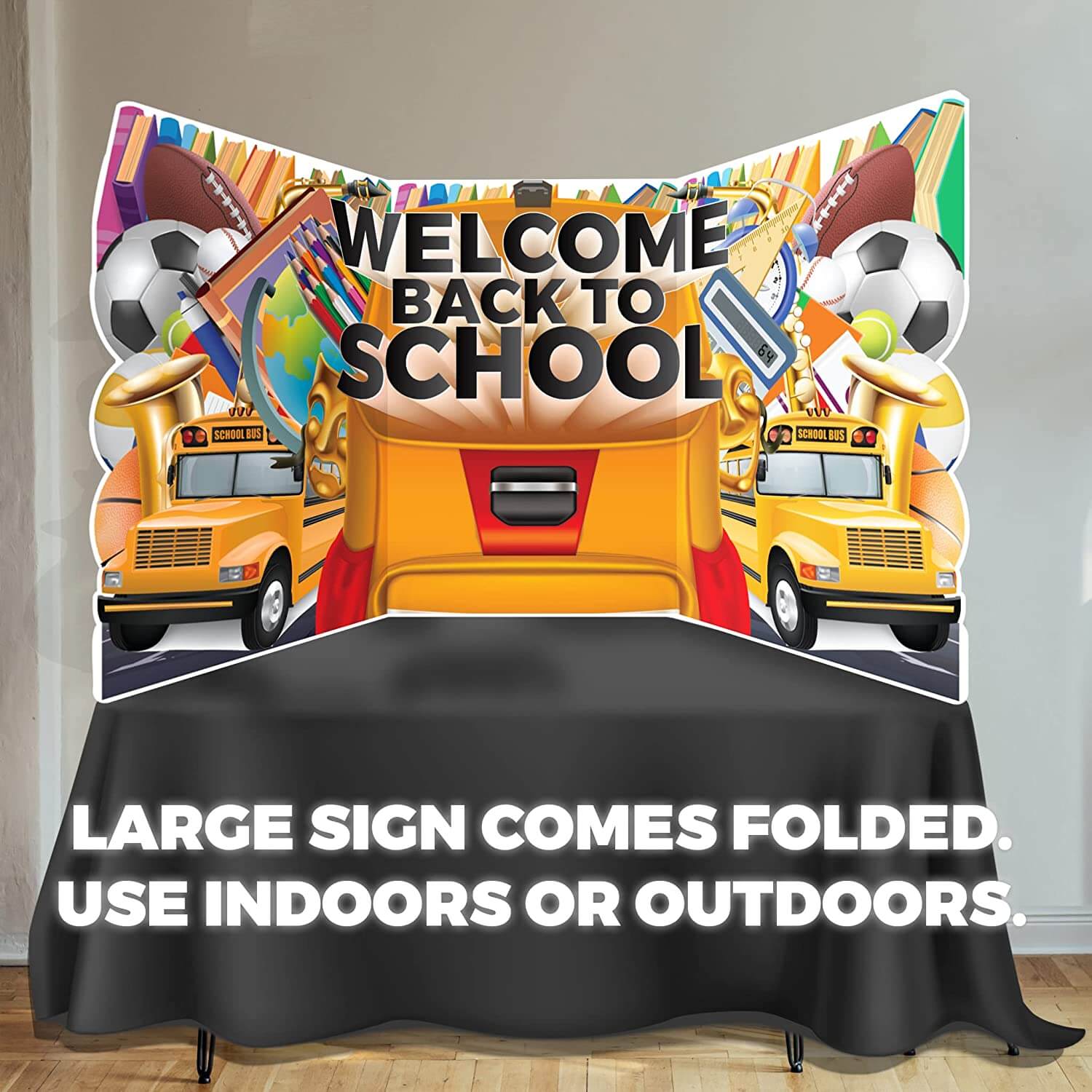 Welcome Back to School Oversized EZ Yard Card w/Selfie Frame 6 piece set - Image 6