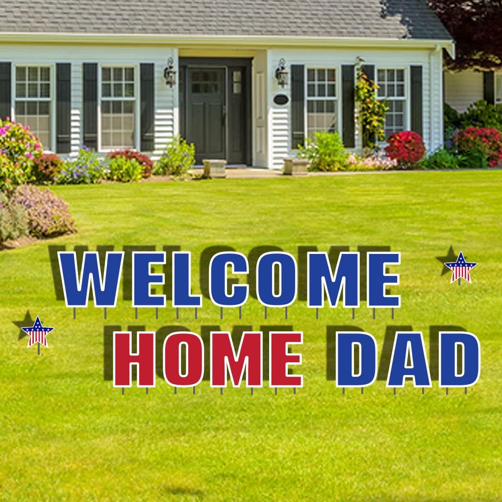 Welcome Home Dad Yard Decoration