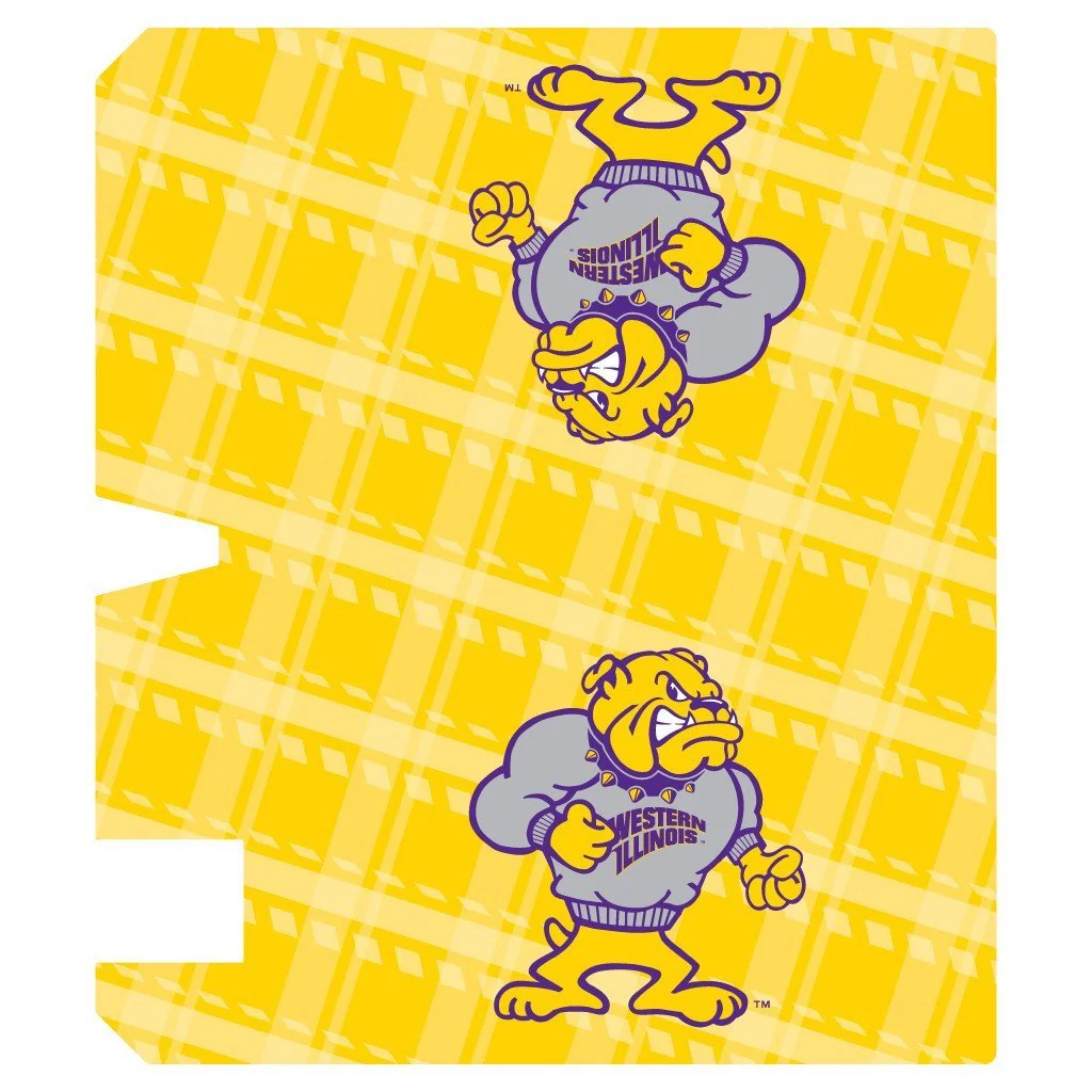 Western Illinois Plaid Magnetic Mailbox Cover - Image 3
